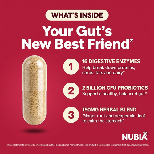 Nubia Digestive Enzymes + Probiotics